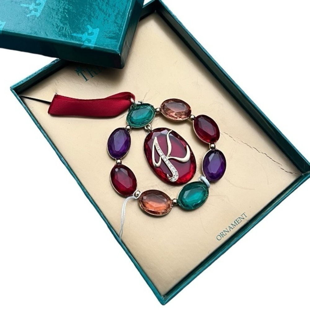Crown Trifari Letter K ornament